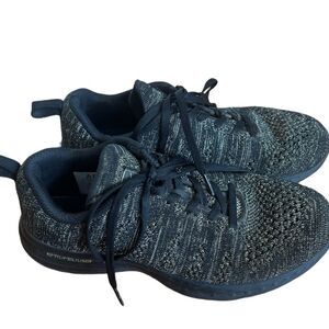 APL women’s techloom pro black gold metallic trainers sneakers 8.5